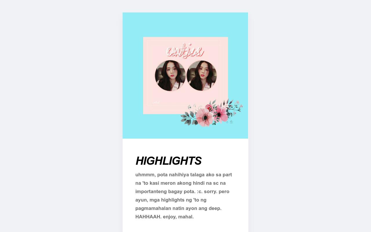 Carrd profile picture for @highlights
